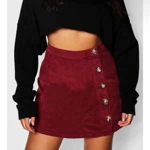 1X burgundy skirt worn once